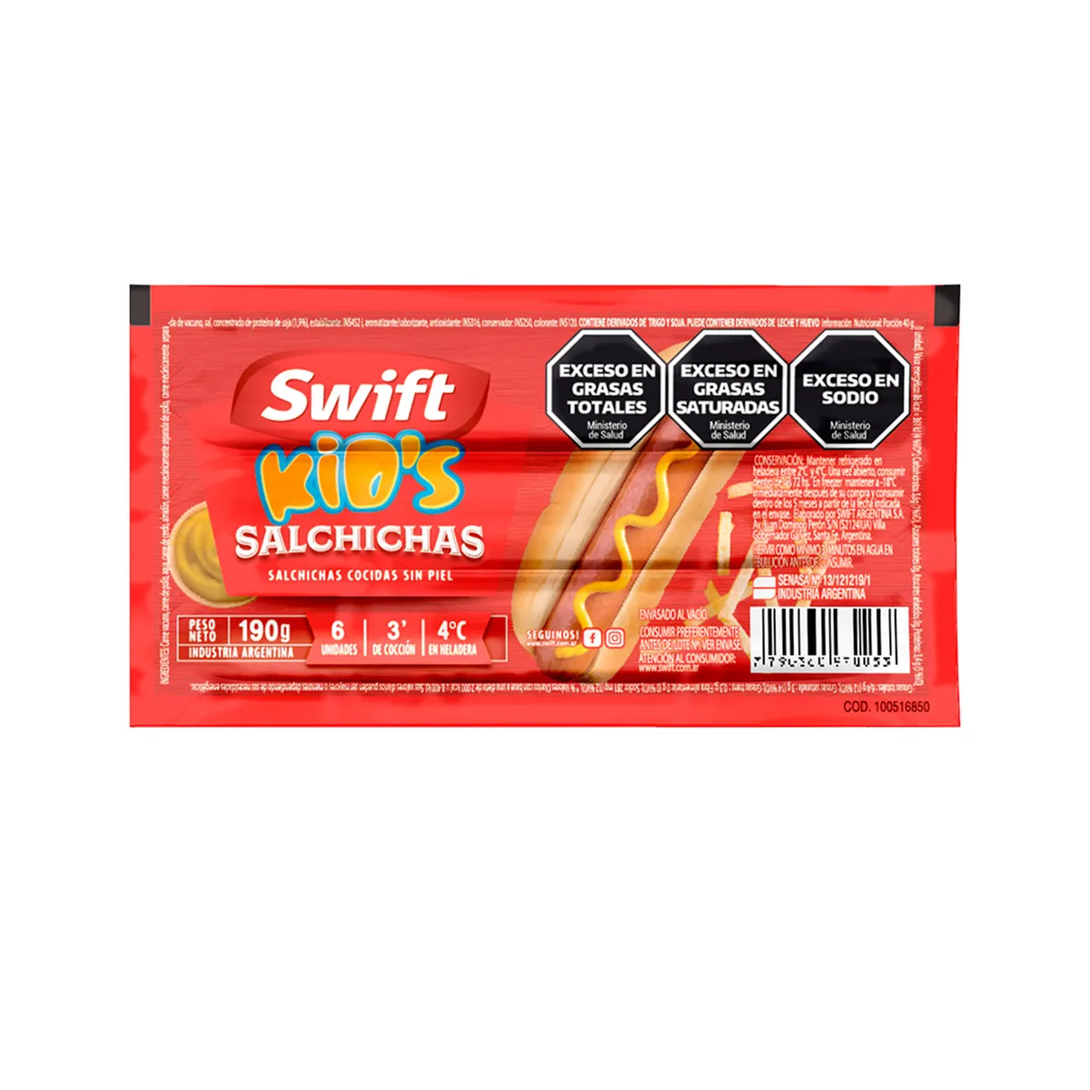 Salchichas Swift kids 6 u.