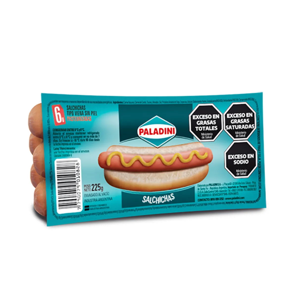 Salchichas Paladini 6 u.