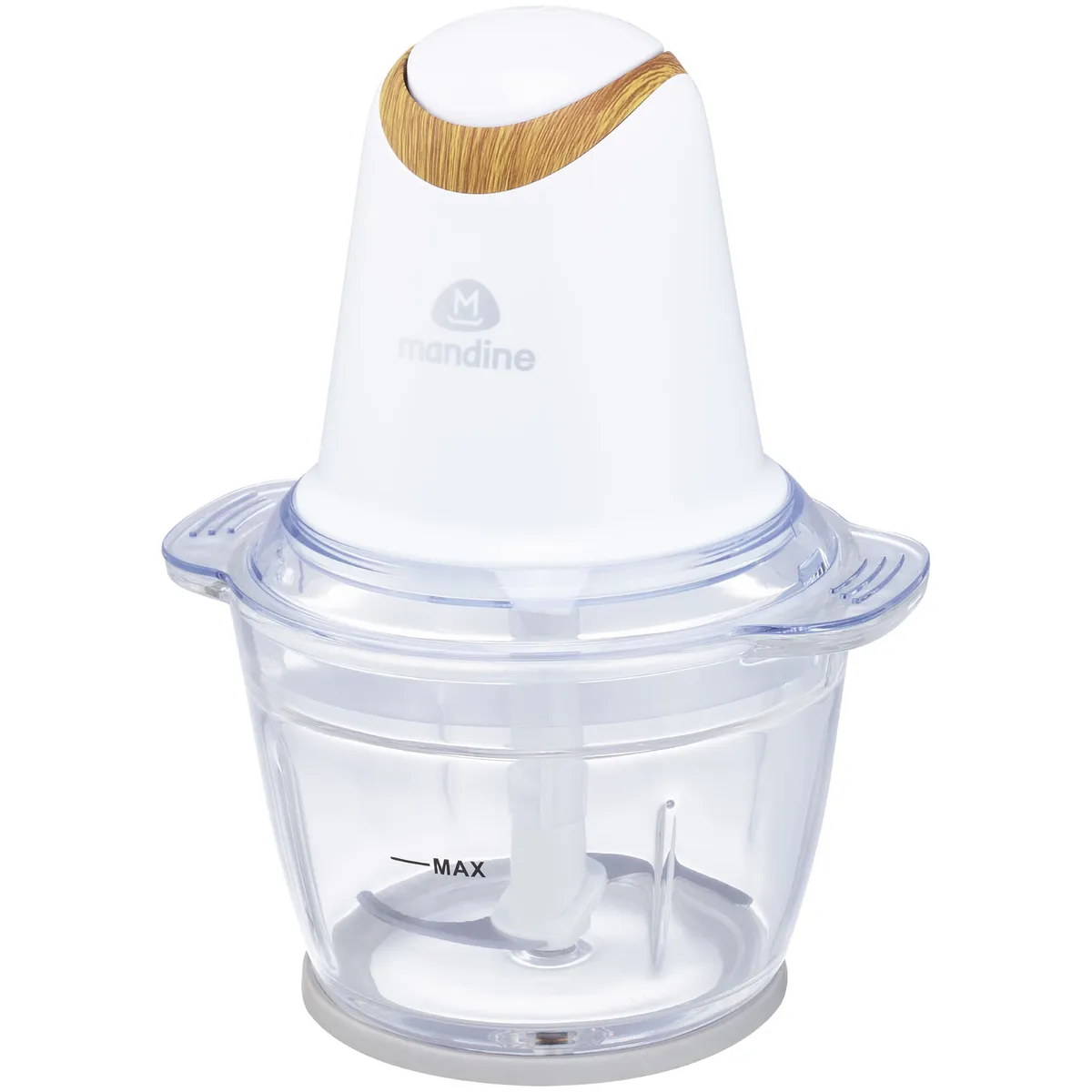 Picadora minichopper Mandine blanco simil madera