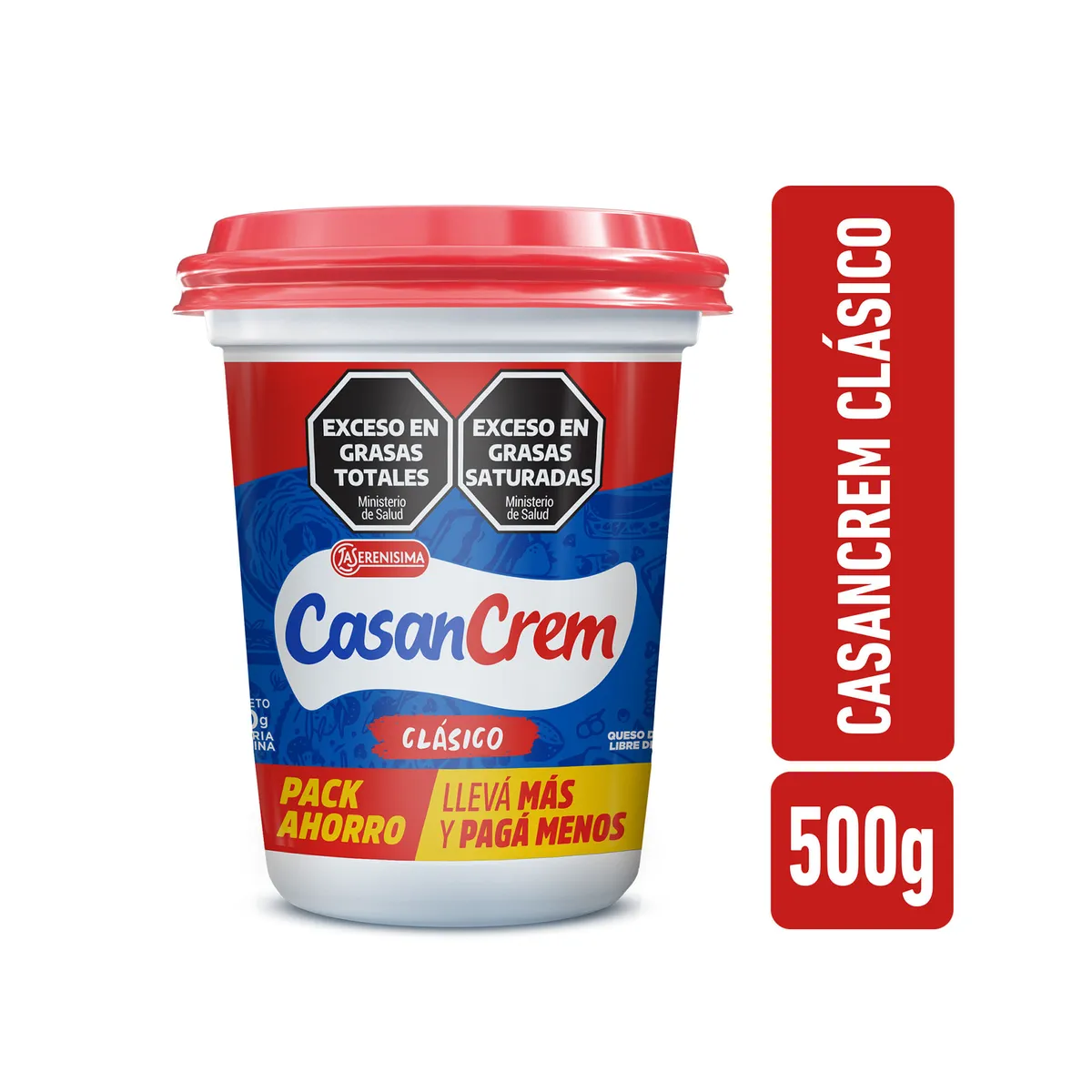 Queso crema Casancrem clásico 500 grs