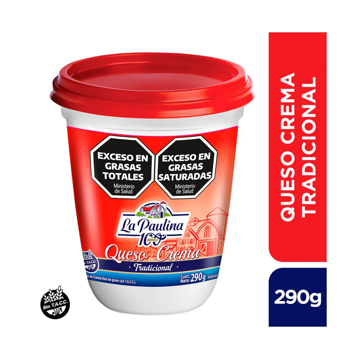 Queso crema La Paulina tradicional 290 g.
