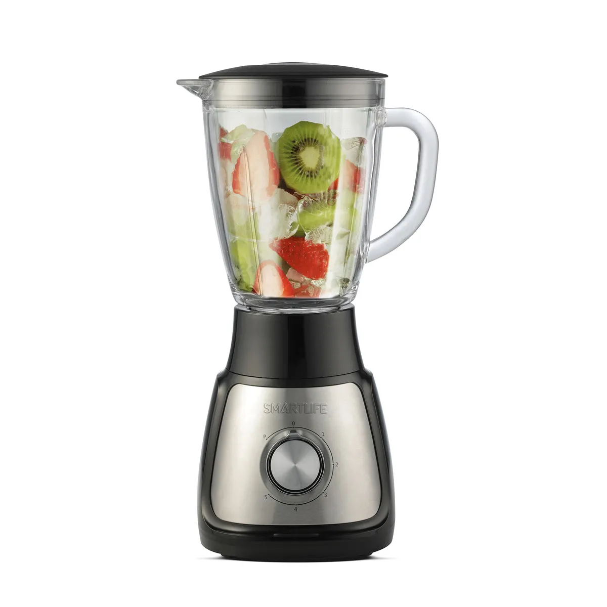 Licuadora de mesa Smartlife 600w SL BL1055PN acero inoxidable.