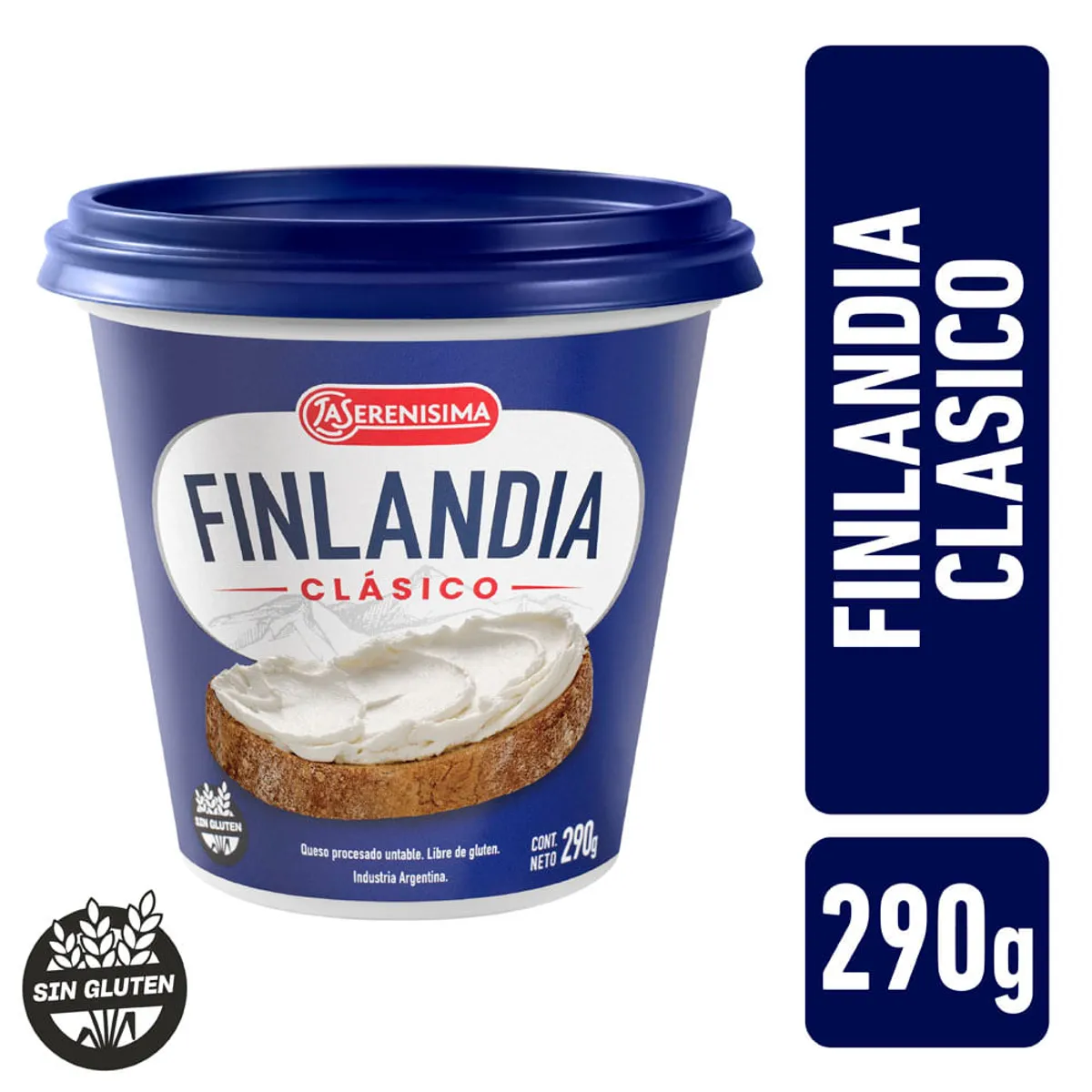 Queso fundido Finlandia pote 290 g.