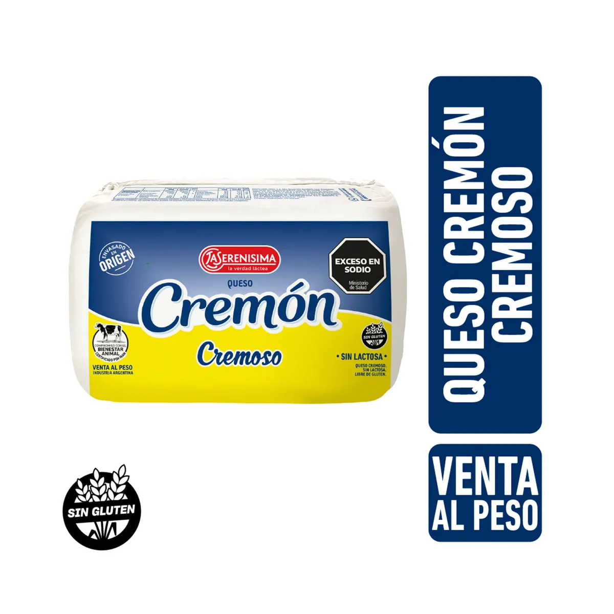 Queso Cremón  La Serenísima cremoso fraccionado x kg