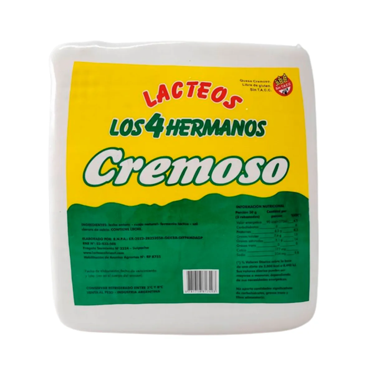 Queso cremoso  Los 4 Hermanos x kl.