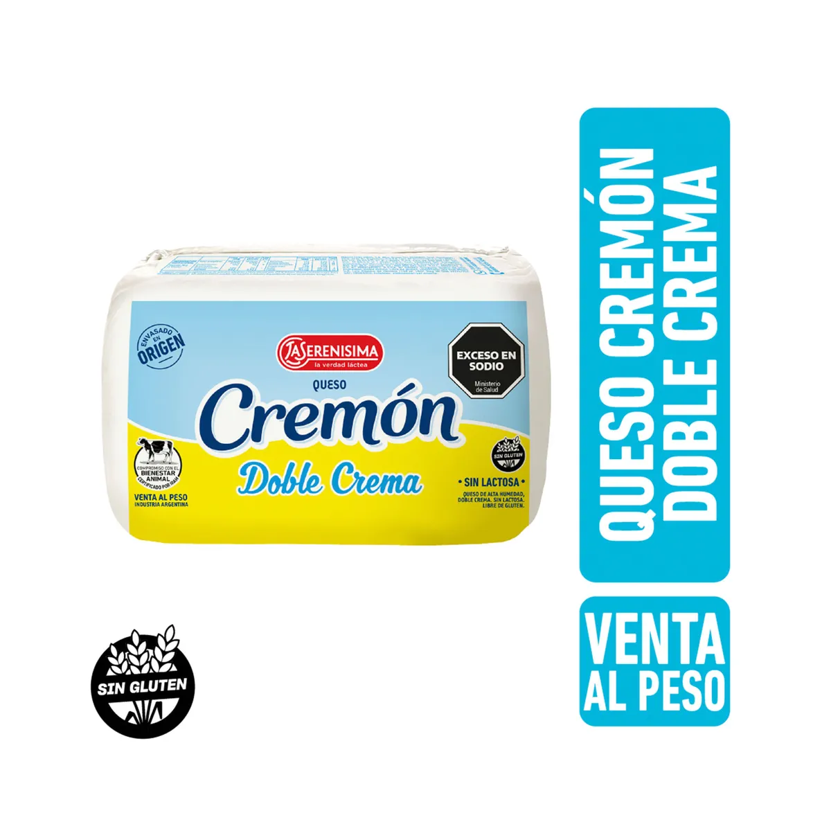 Queso doble crema cremon fracc La serenísima x kg.