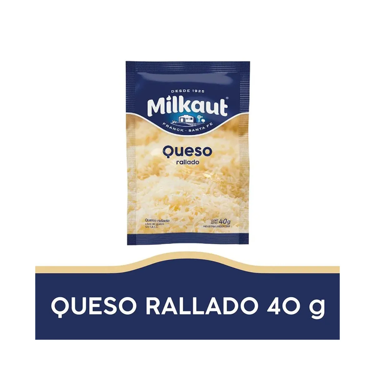 Queso rallado Milkaut 40 g.