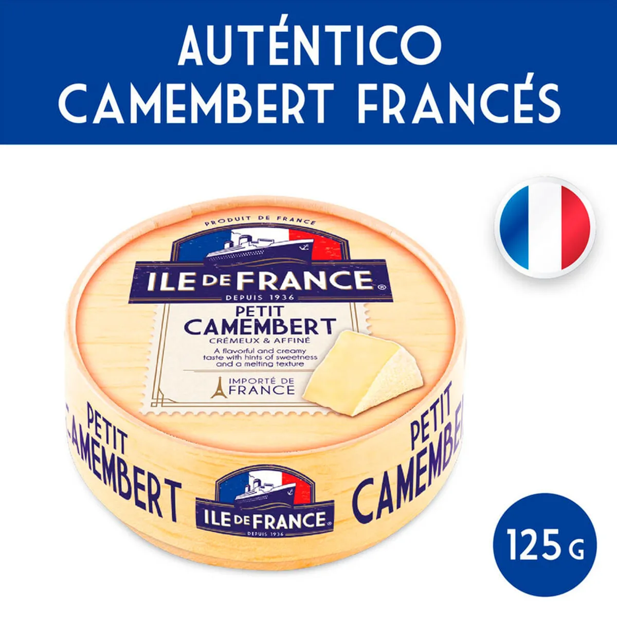 Queso camembert Ile De France 125 g.