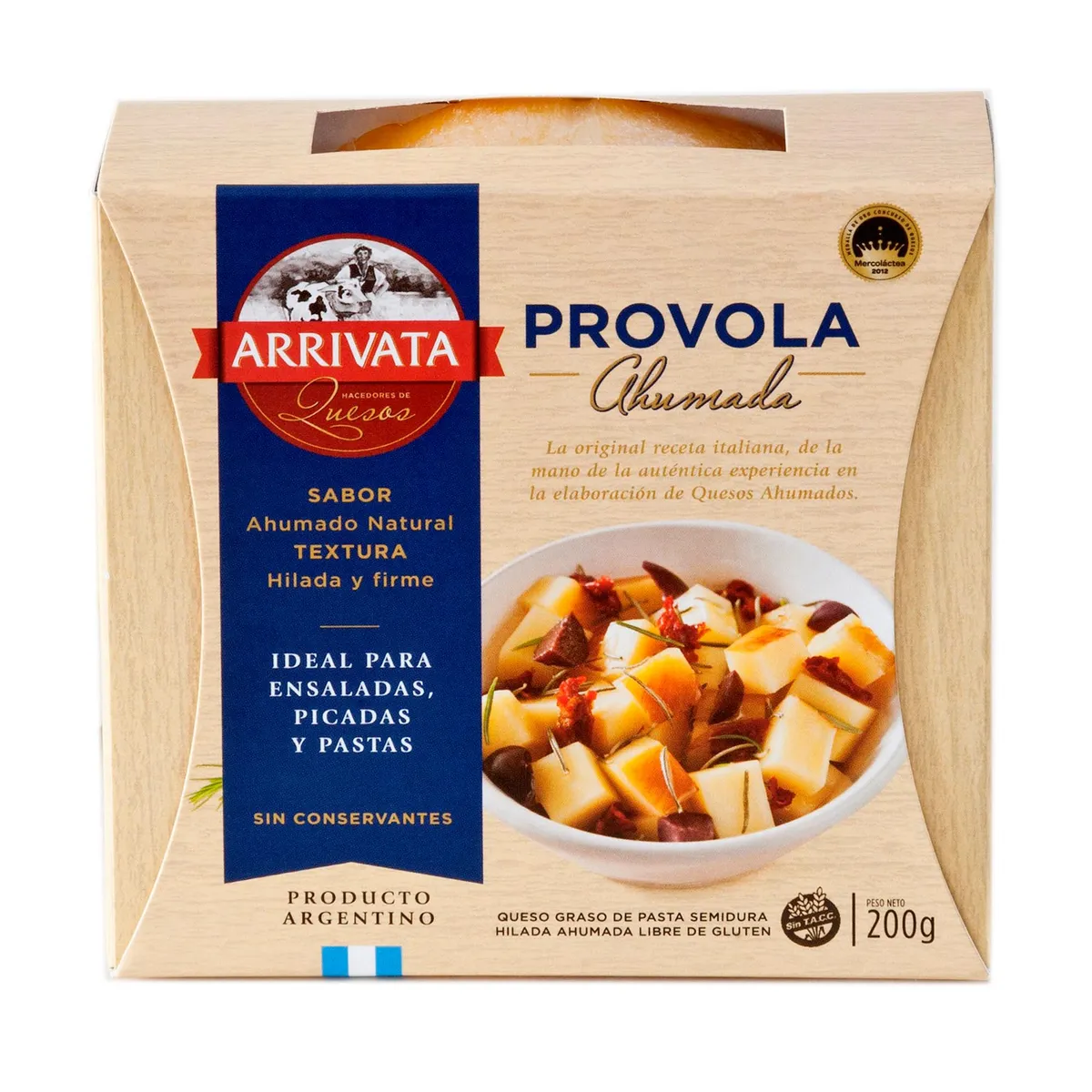 Queso provola ahumada Arrivata 200 g.