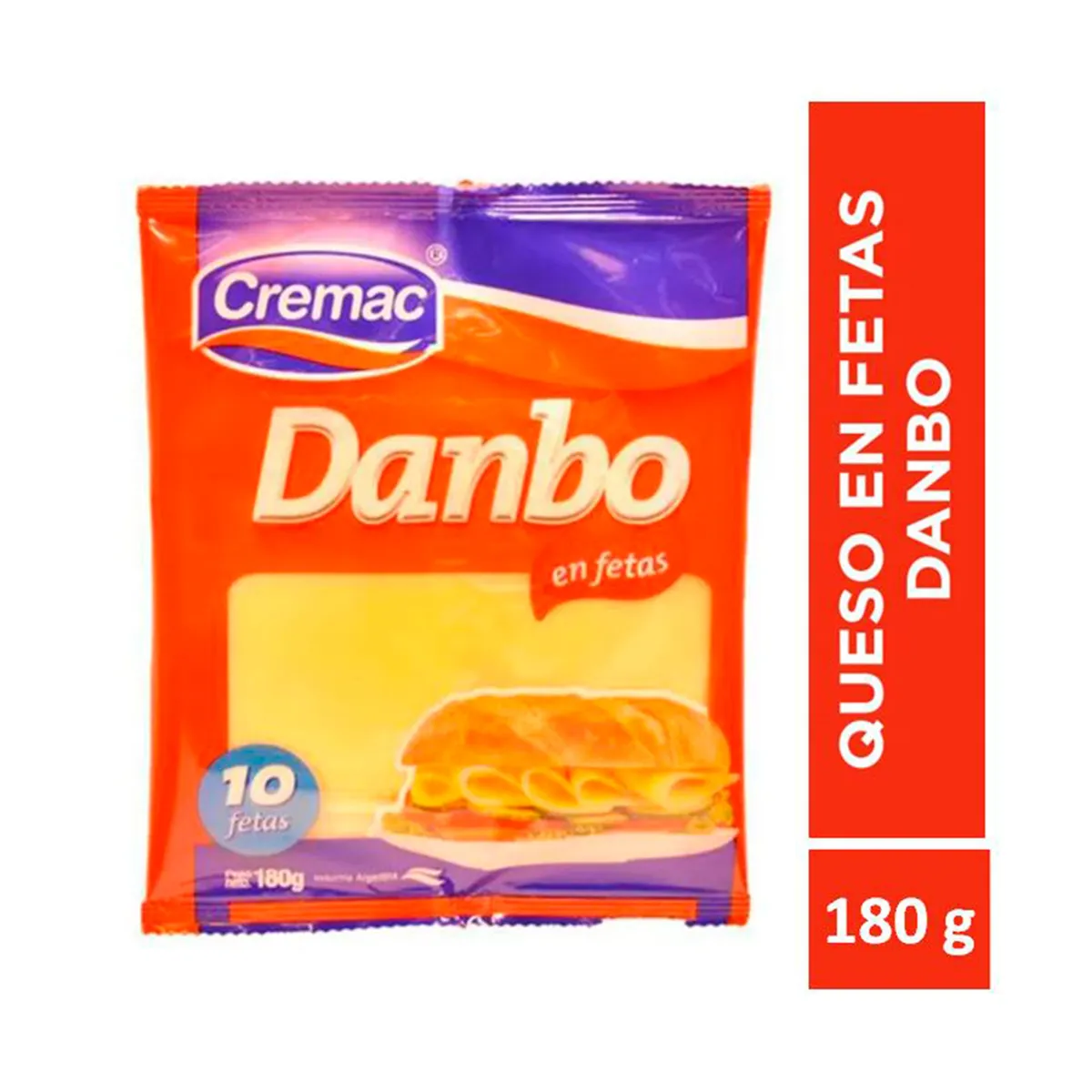 Queso danbo feteado Cremac 180 g.