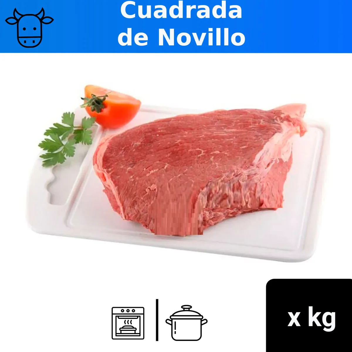 Milanesa de cuadrada Novillo x kg.