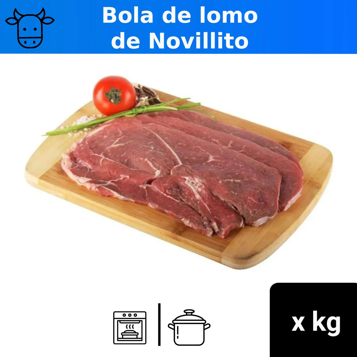Milanesa bola de lomo Novillo x kg.
