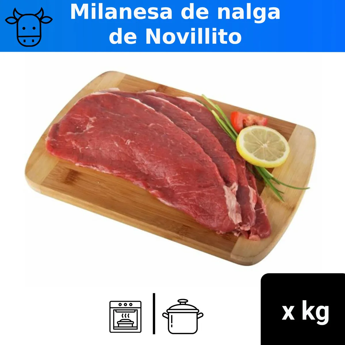 Milanesa de nalga Novillito x kg