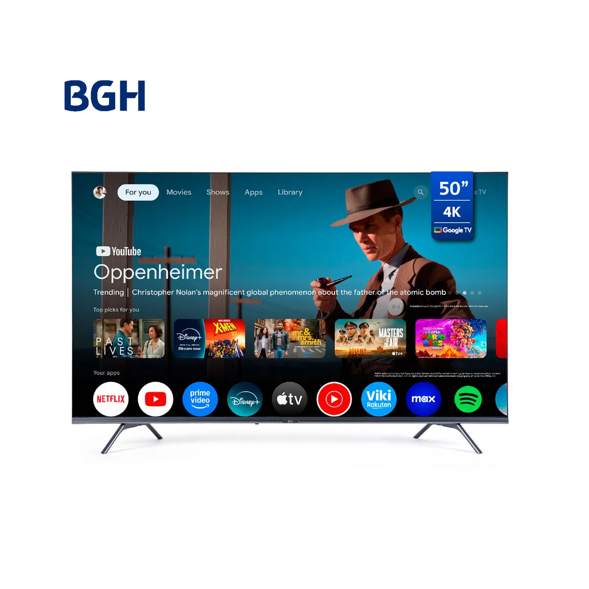Smart tv 50 BGH 4k Google tv b5024us6g