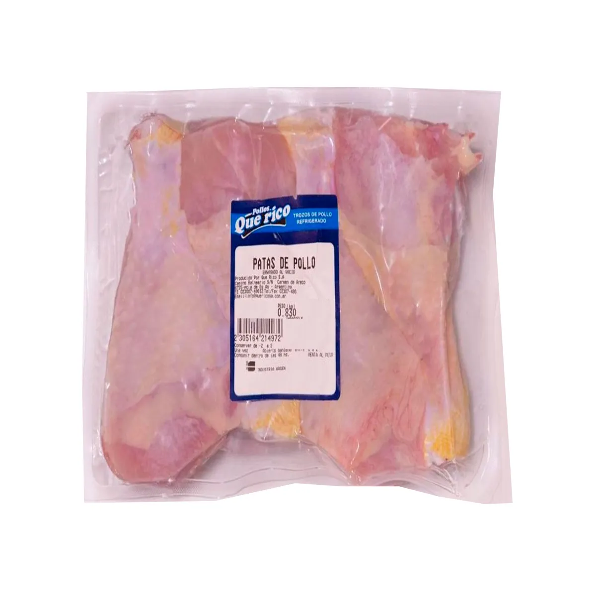 Patas de pollo al vacio Que rico x kg.
