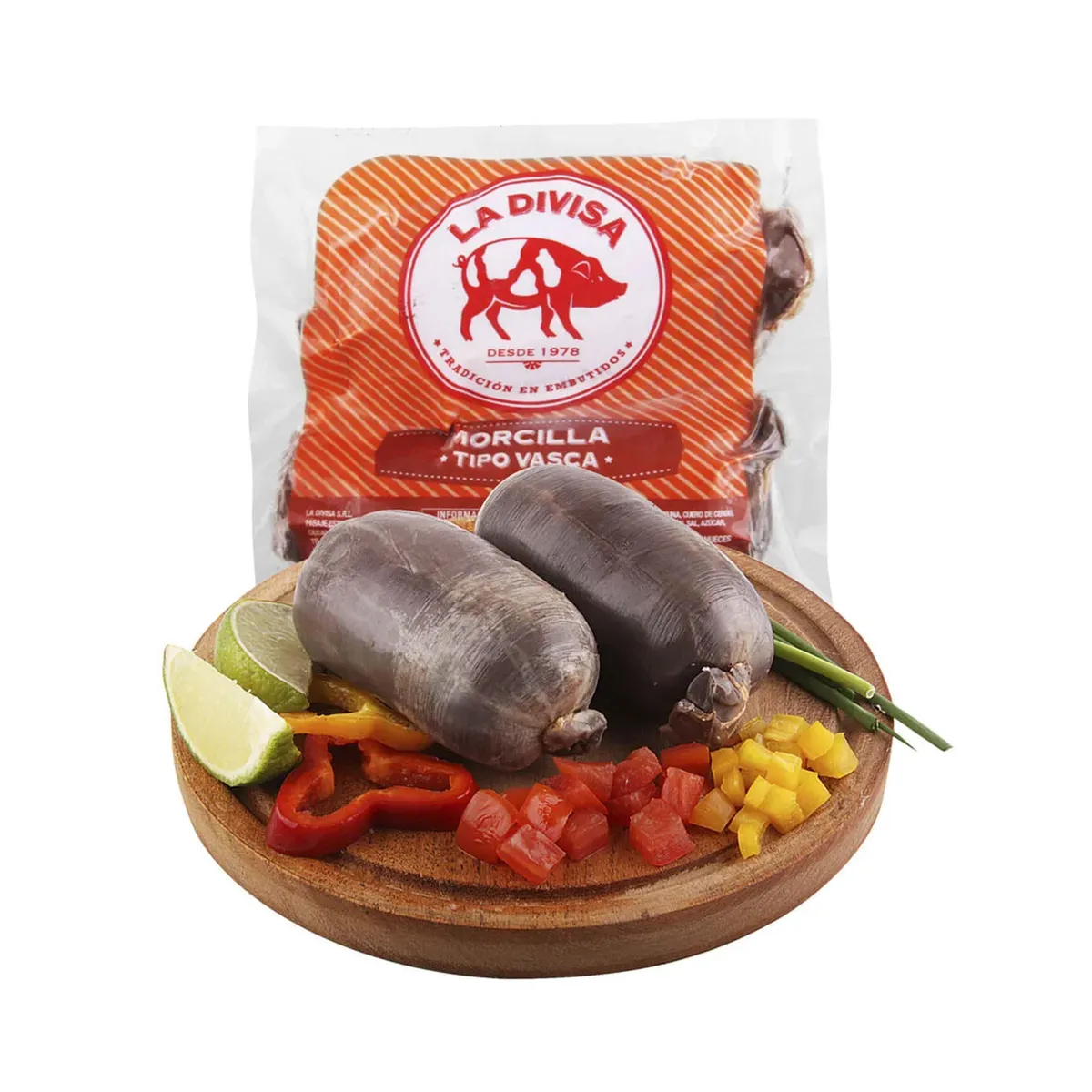 Morcilla vasca La Divisa al vacio 280 g.