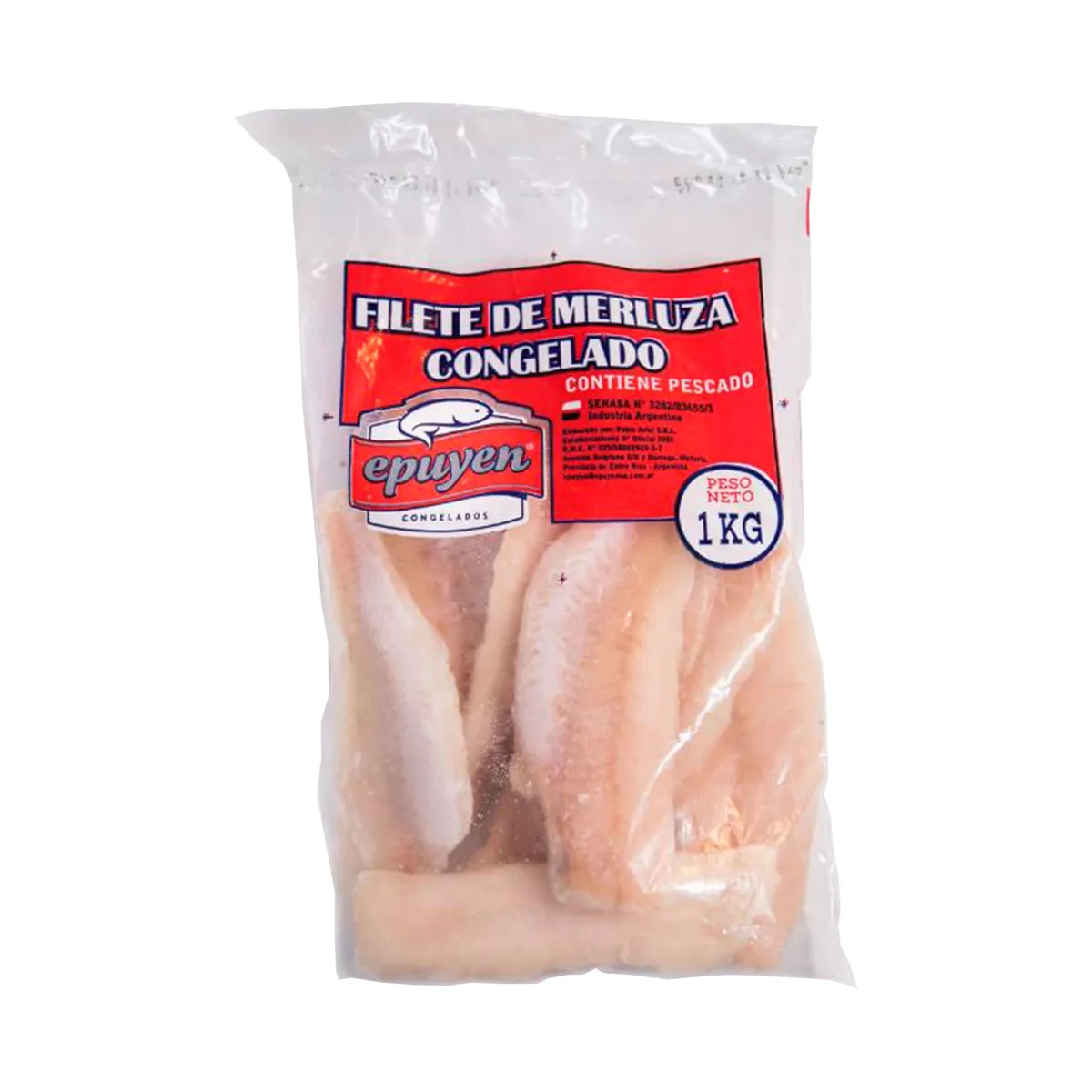 Filet de merluza Epuyen congelado 1 kg.