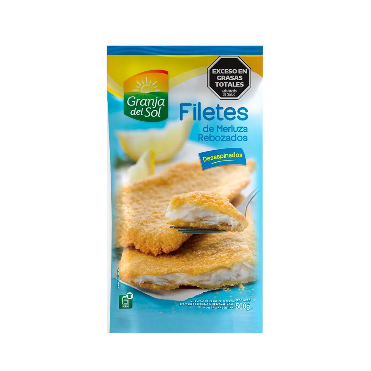 Filet de merluza rebozado Granja del Sol 500 g.