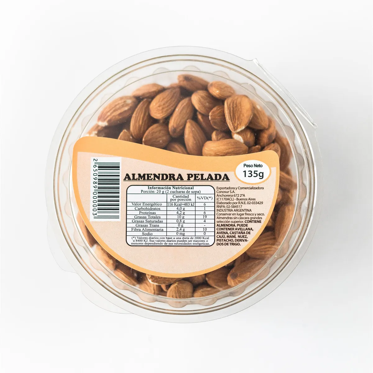 Almendras 135 g.