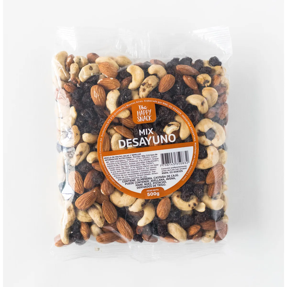 Mix desayuno 500 g.