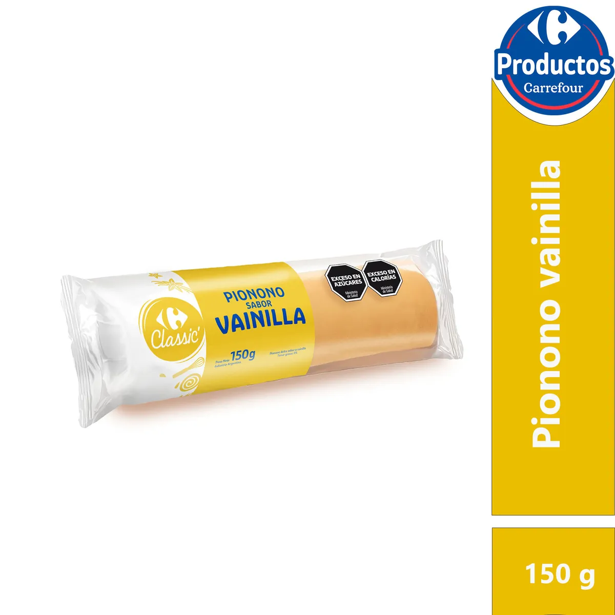 Pionono vainilla Carrefour classic 150 g.