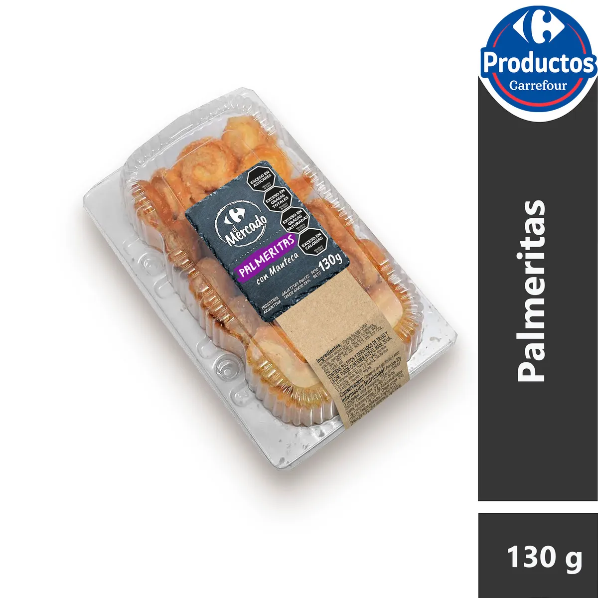 Palmeritas El Mercado en blíster 130 g.