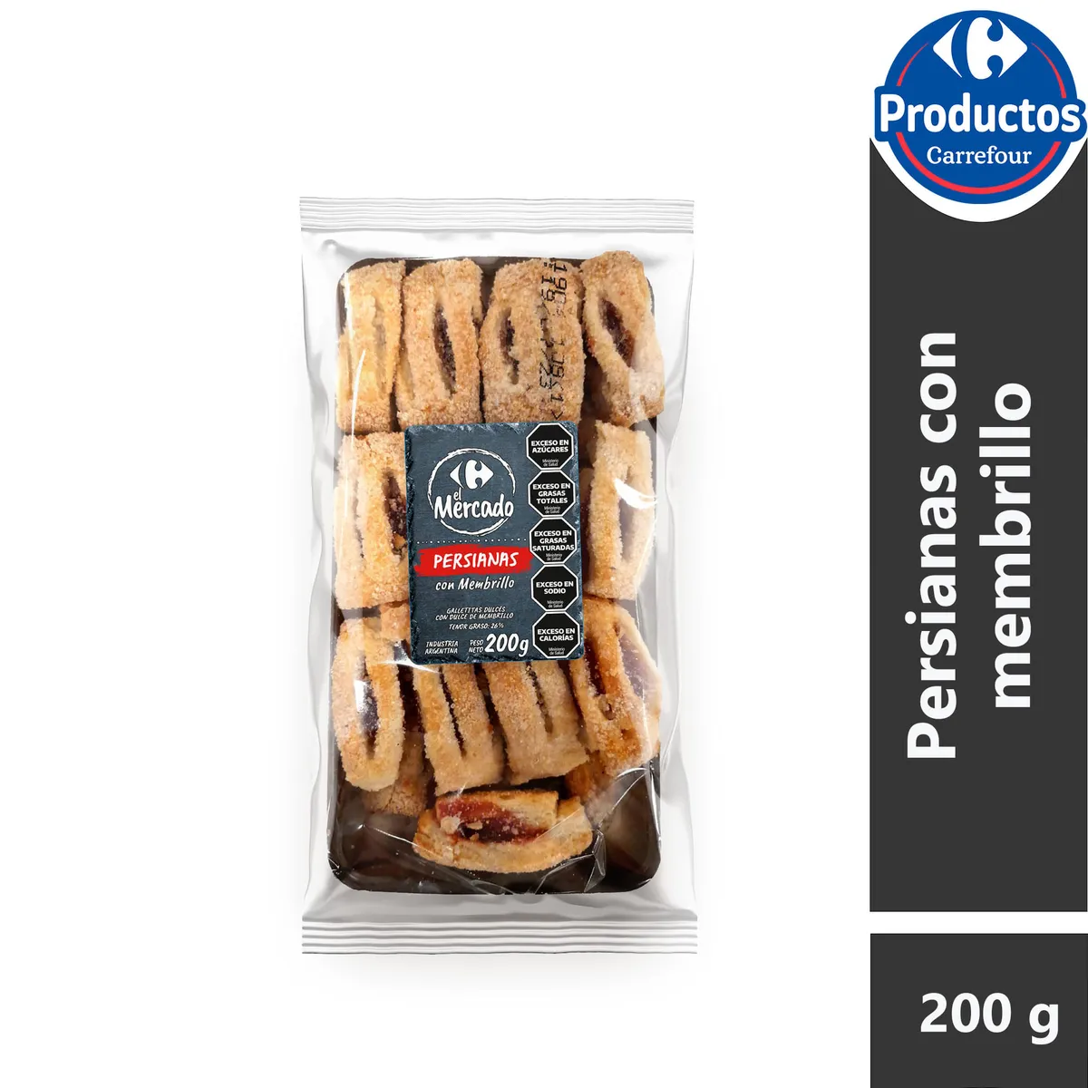 Persianitas de membrillo El Mercado 200 g.