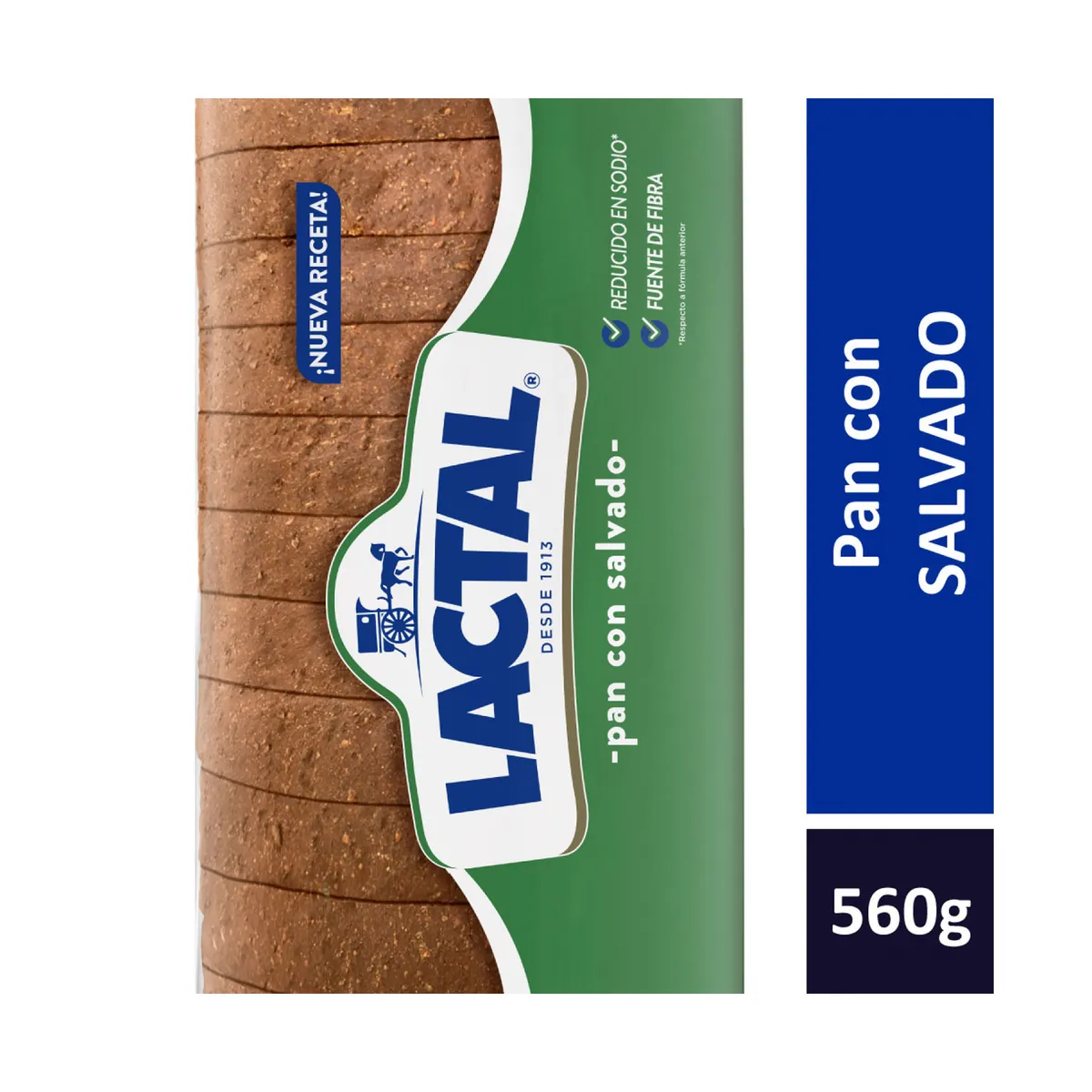 Pan salvado Lactal 560 grs
