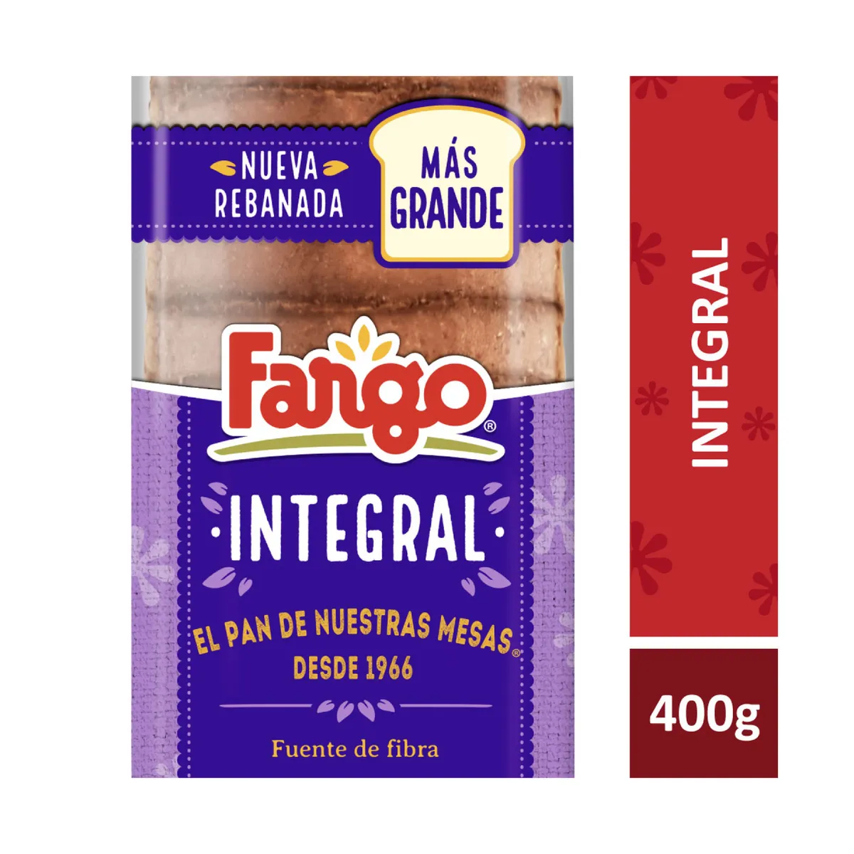 Pan integral fargo bolsa 400 grs