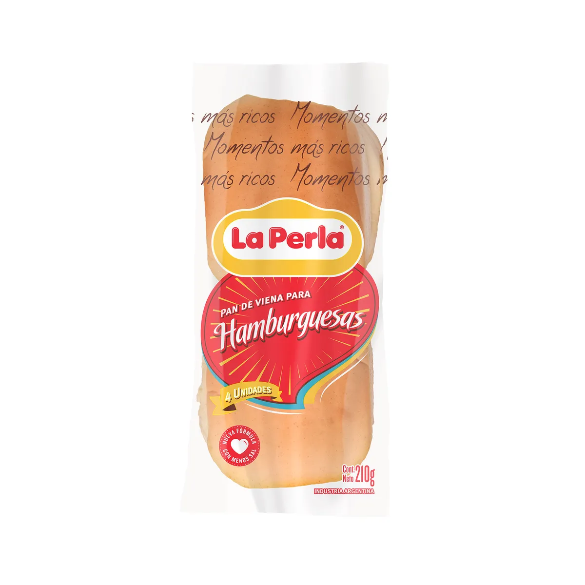 Pan para hamburguesa La perla 4 uni