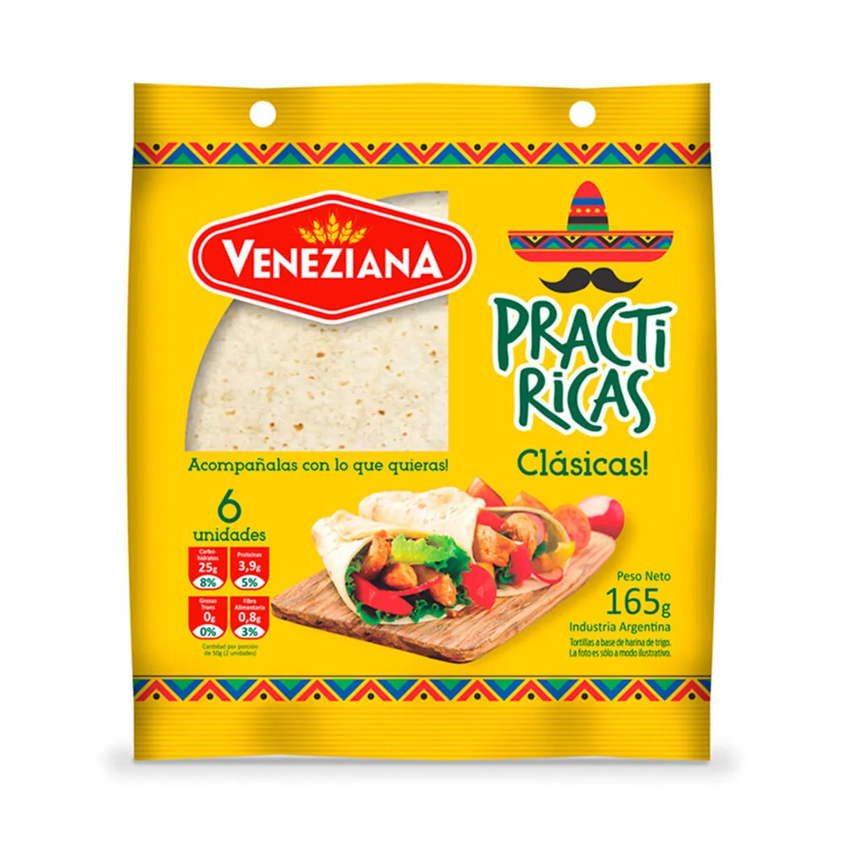 Tortillas clásicas Veneziana 165 g.