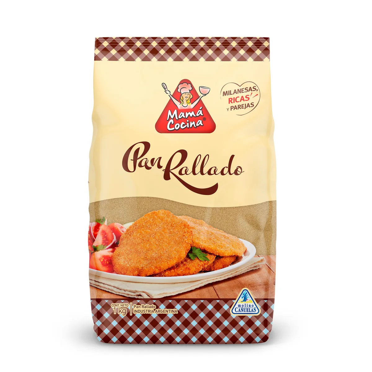 Pan rallado Mamá Cocina fortificado 1 kg.
