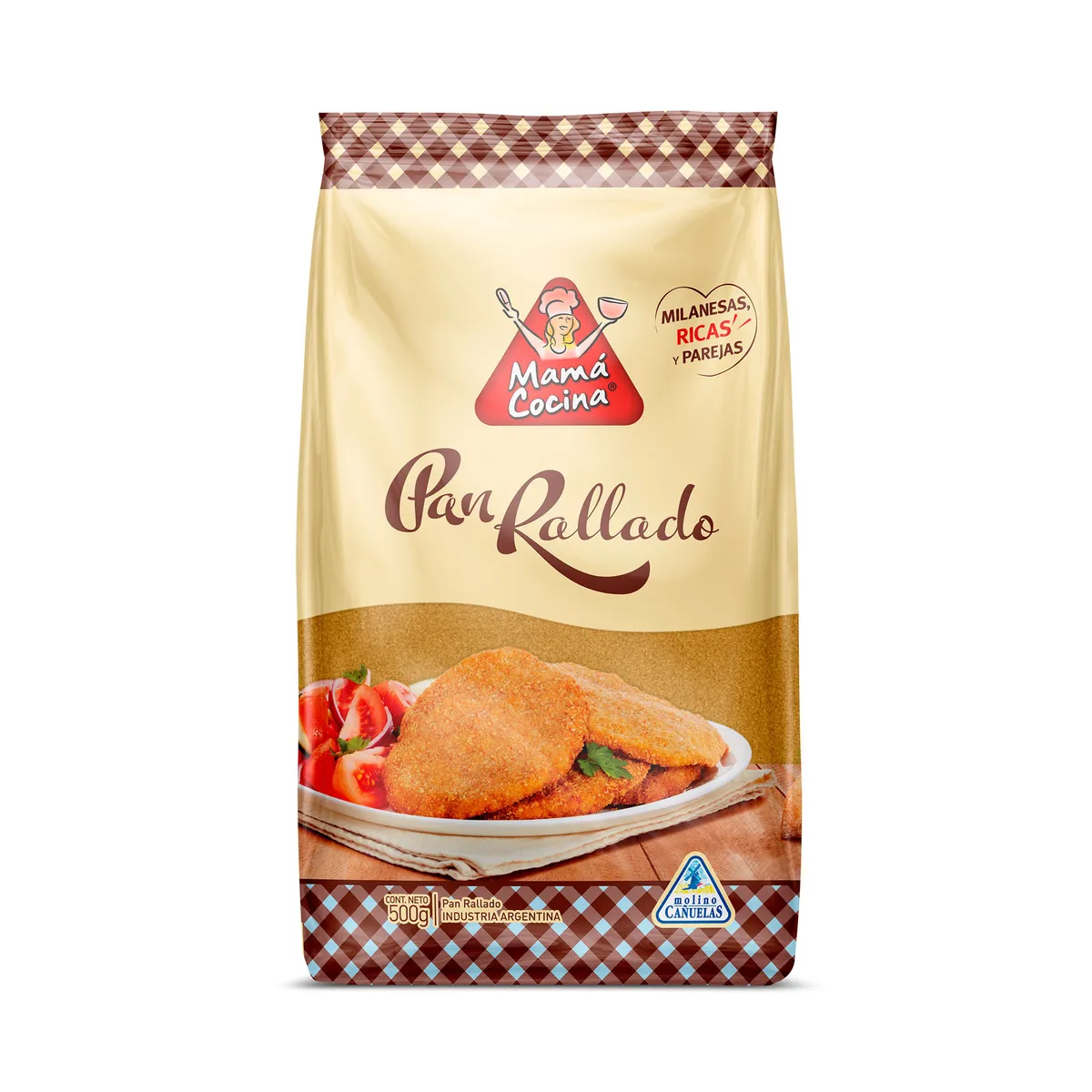 Pan rallado Mamá Cocina fortificado 500 g.