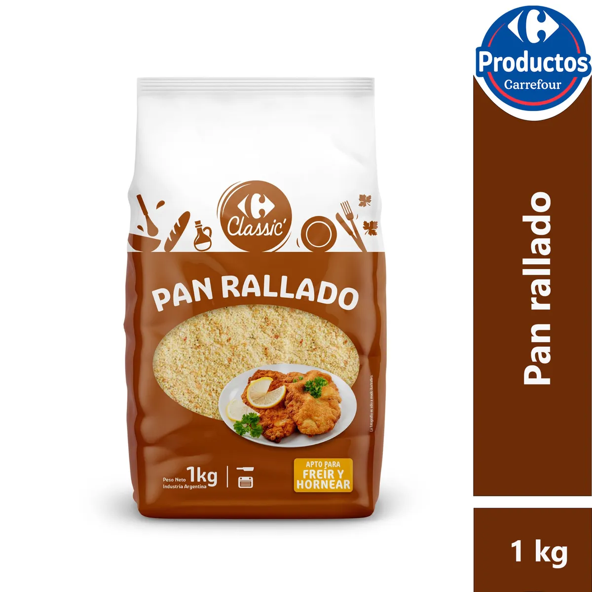 Pan rallado Carrefour classic 1 kg.