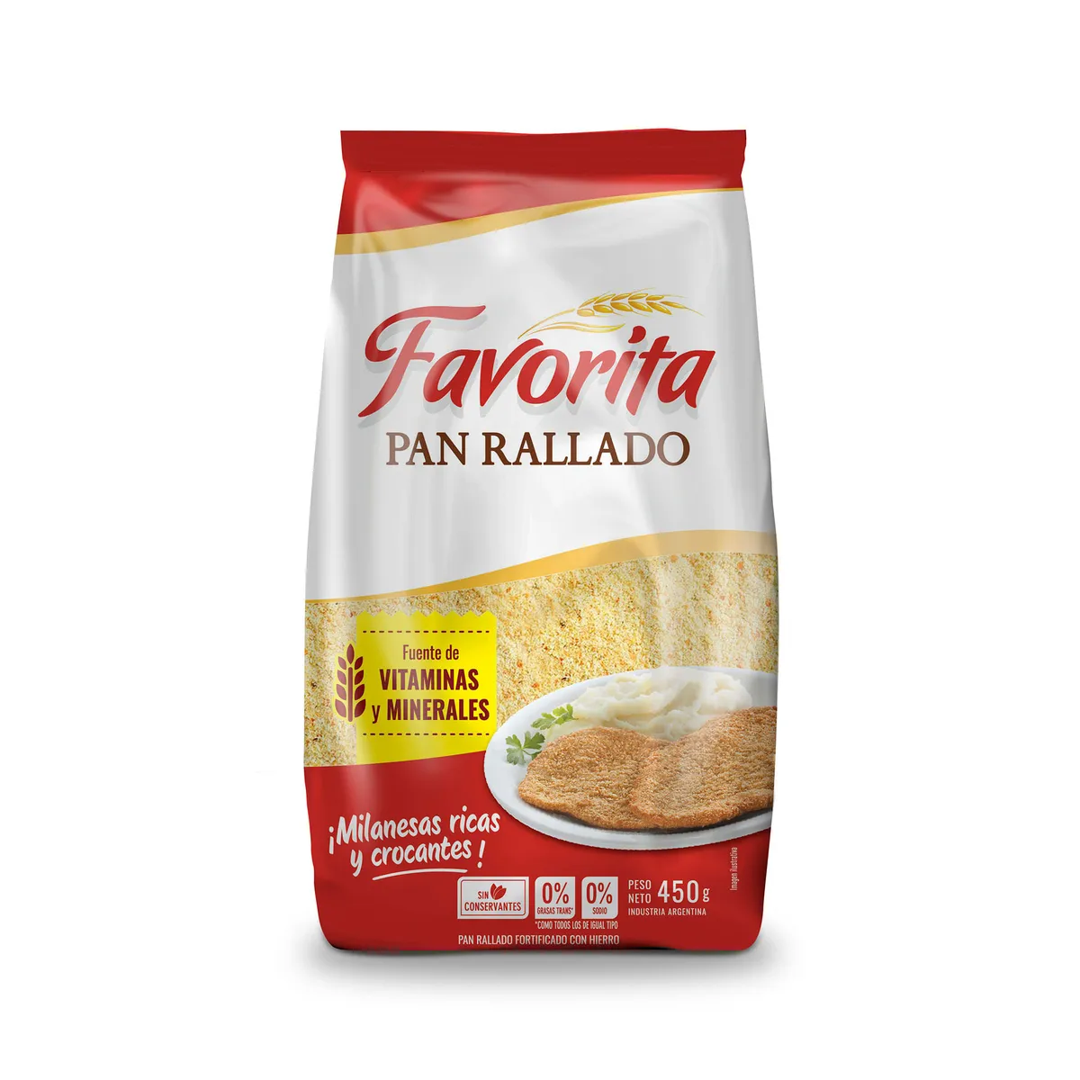 Pan rallado Favorita vitaminas 450 g.