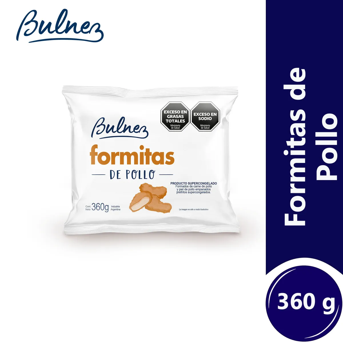 Formitas de pollo rebozadas Bulnez 360 g.