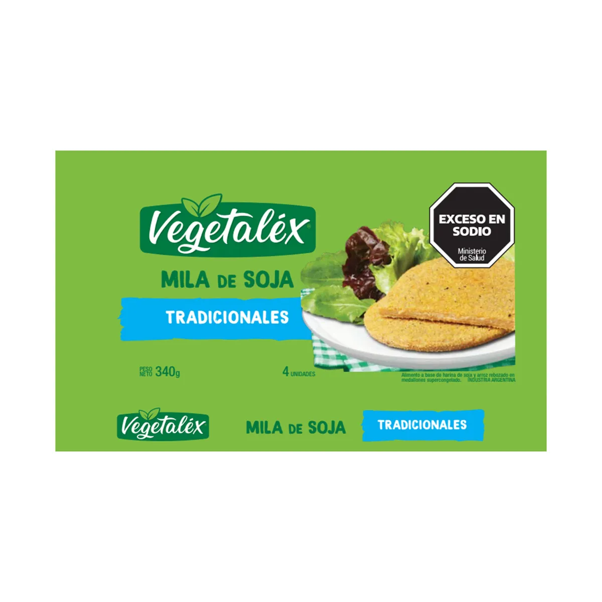 Milanesa de soja Vegetalex 4 uni