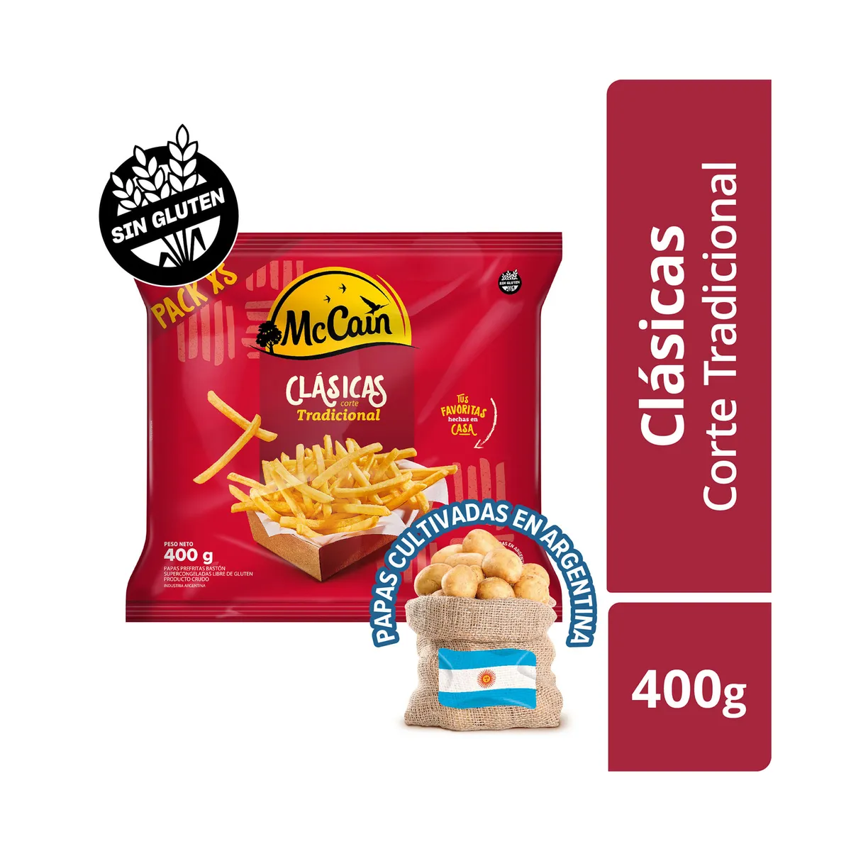 Papas fritas Mc Cain tradicional 400 g.