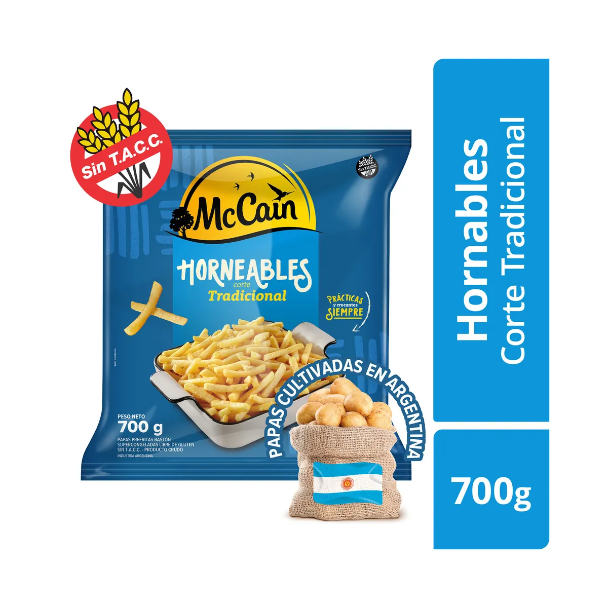 Papas baston Mc cain horneables en bolsa 700 g.