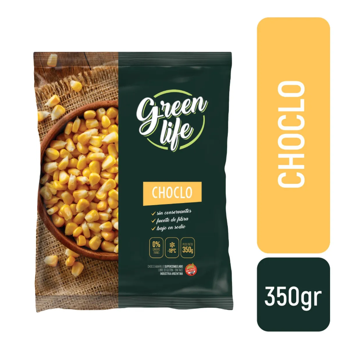 Choclo amarillo Green life 350 g.