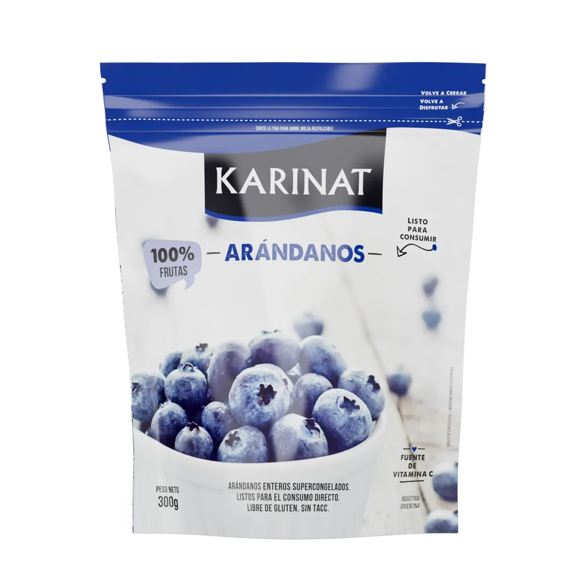 Arandanos congelados Karinat doypack 300 g.