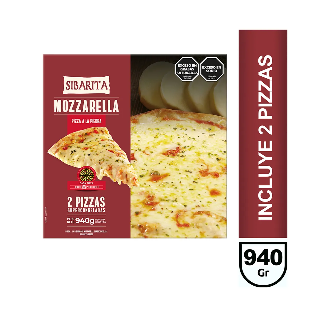 Pizza mozzarella individual Sibarita 2 uni
