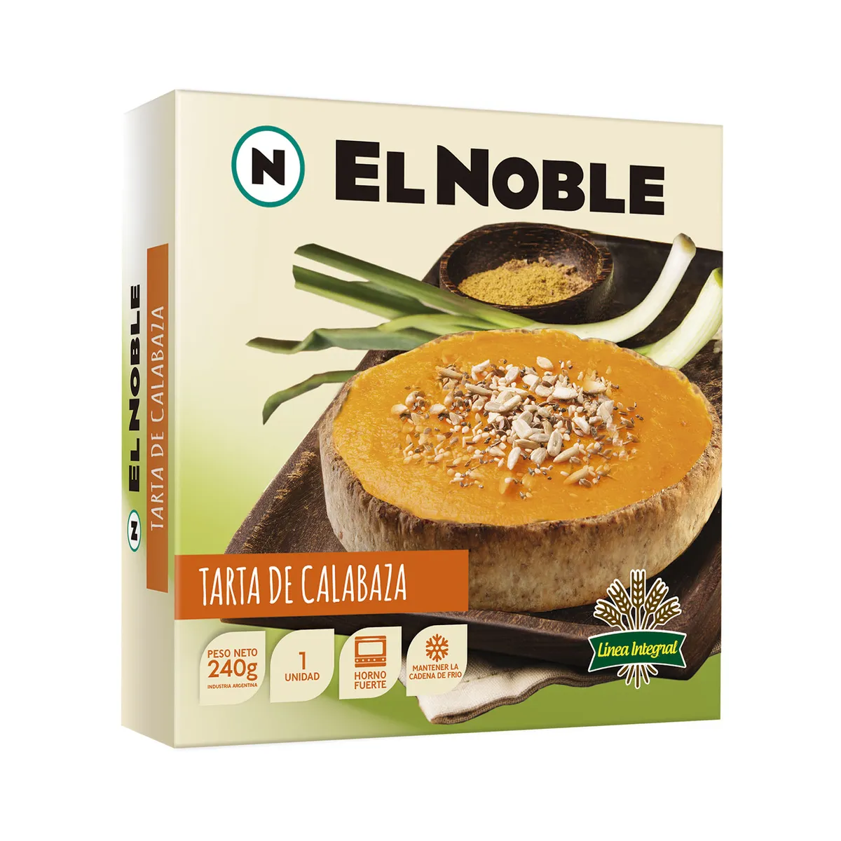 Tarta El Noble de calabaza 240 g.
