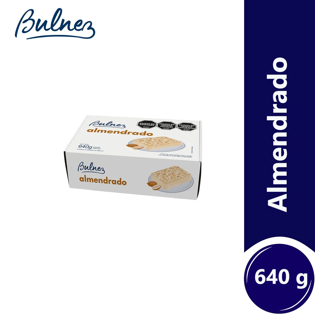 Postre almendrado Bulnez en caja 640 grs