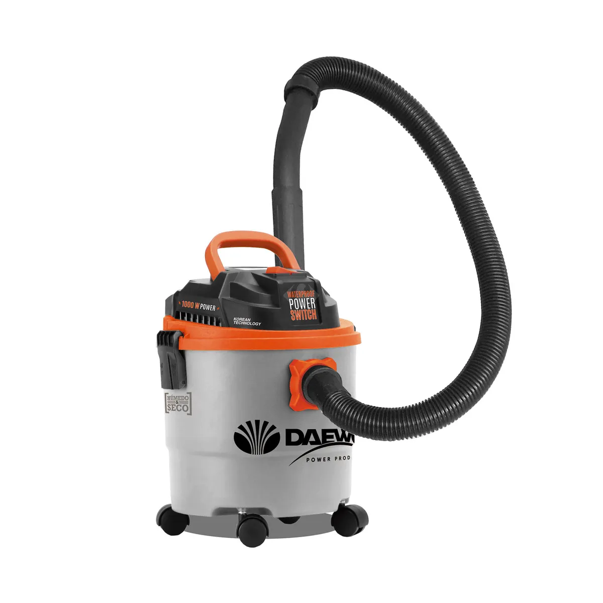 Aspiradora de tacho Daewoo para agua y polvo DAVC90-15L