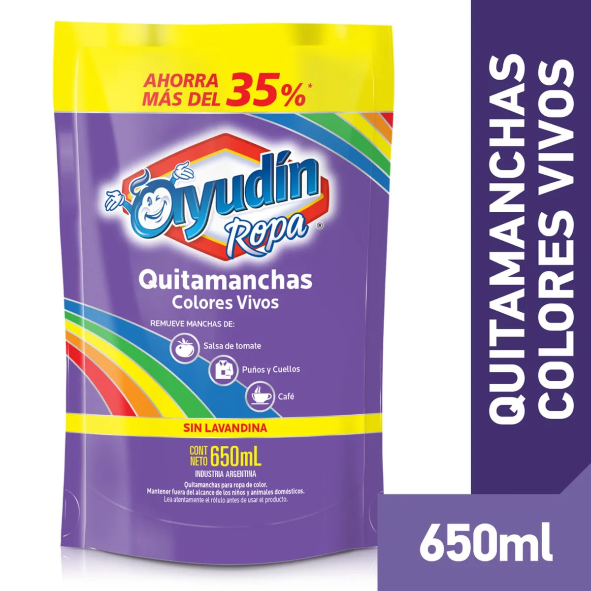 Quitamanchas Ayudín colores vivos 650 cc.