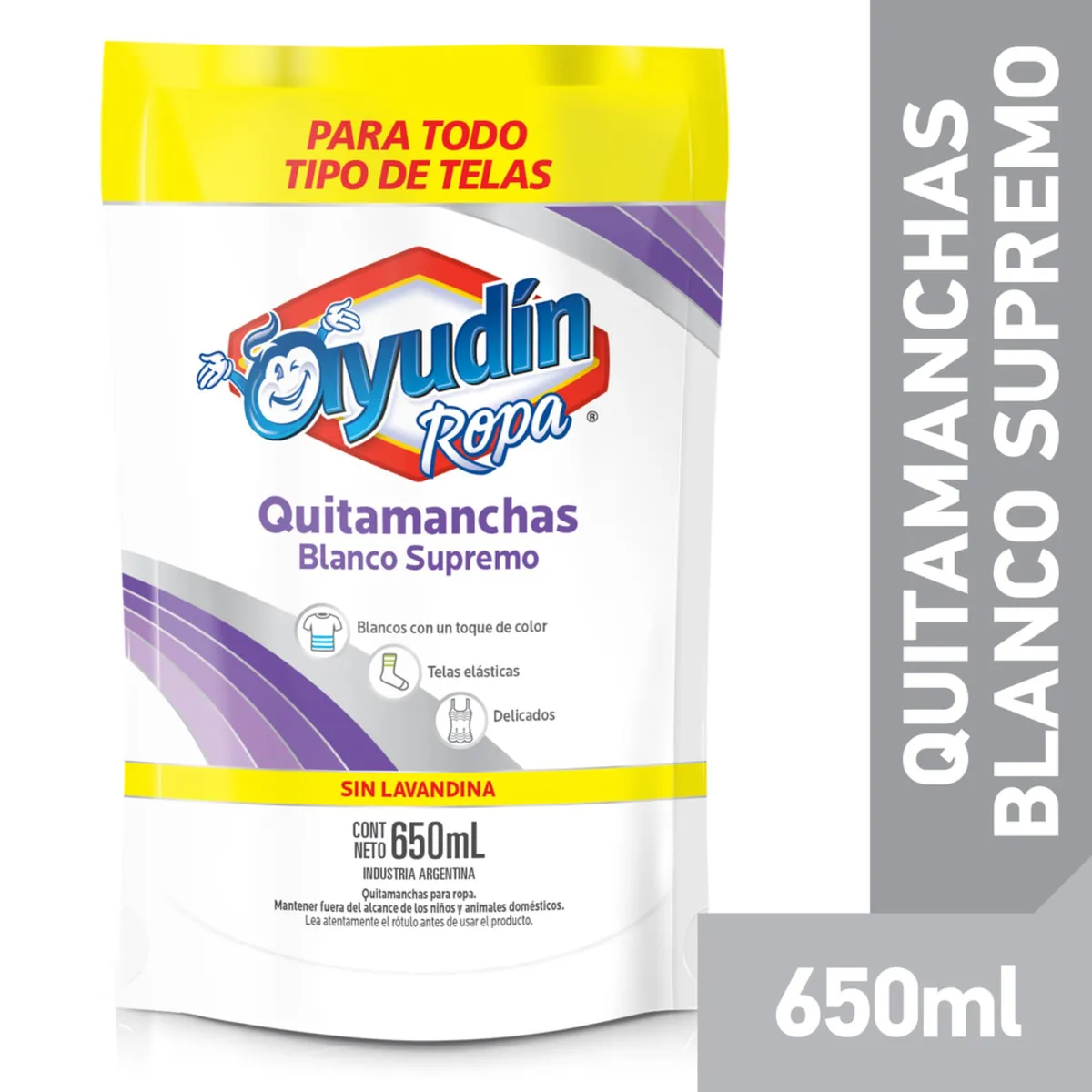 Quitamanchas Ayudín blanco supremo 650 cc.