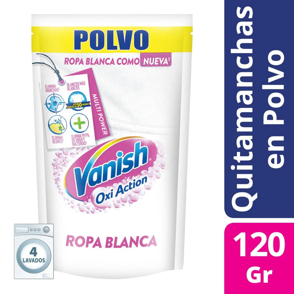 Quitamanchas Vanish polvo blanco 120 g.