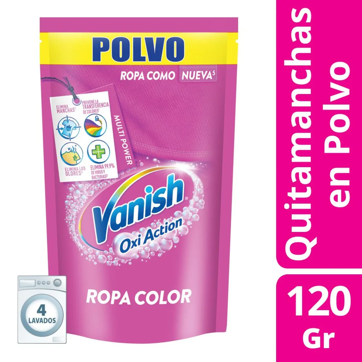 Quitamanchas Vanish polvo rosa 120 g.