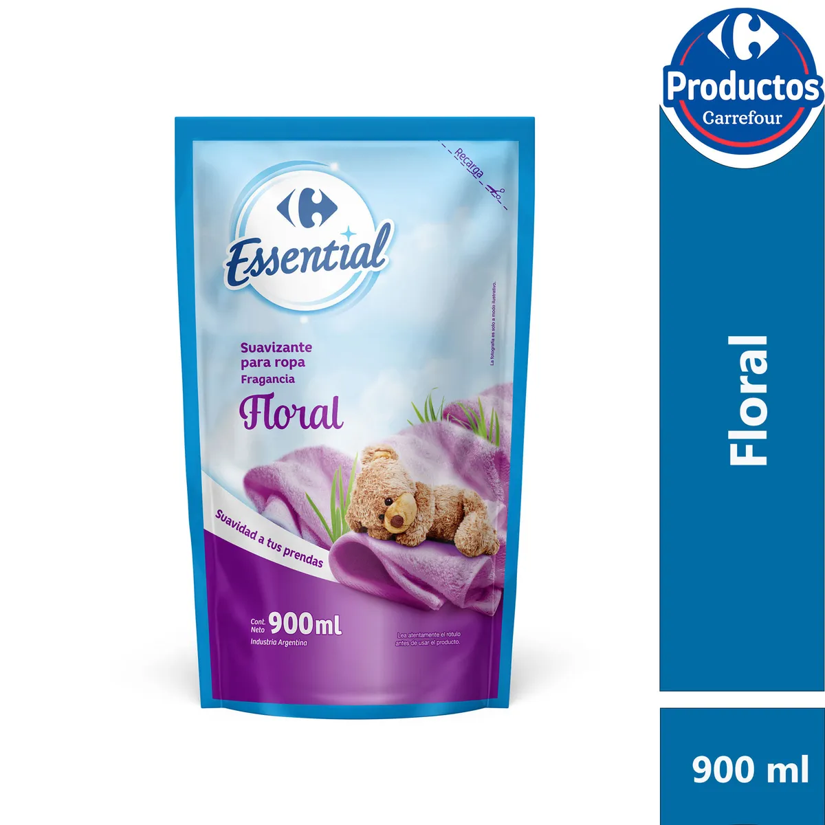 Suavizante para ropa Carrefour Essential floral 900 cc.